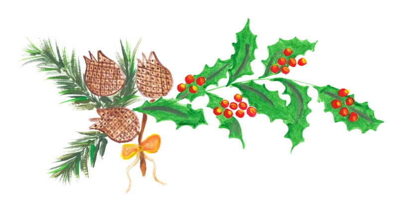 Christmas Design Cones Stickdatei – Weihnachten