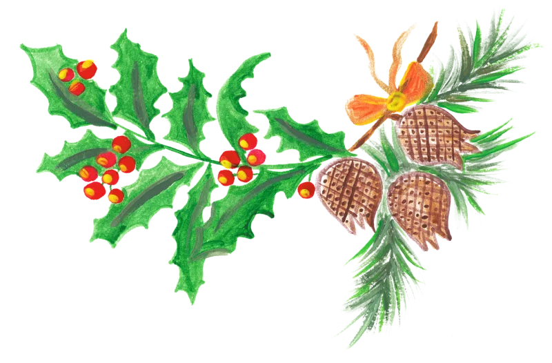 Christmas Design Cones Stickdatei – Weihnachten