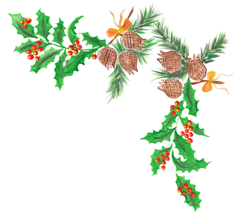 Christmas Design Cones Stickdatei – Weihnachten