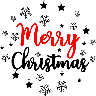 Christmas Greeting Lettering Stickdatei