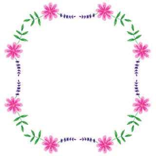 Floral wreath Floral frame Copy space Stickdatei