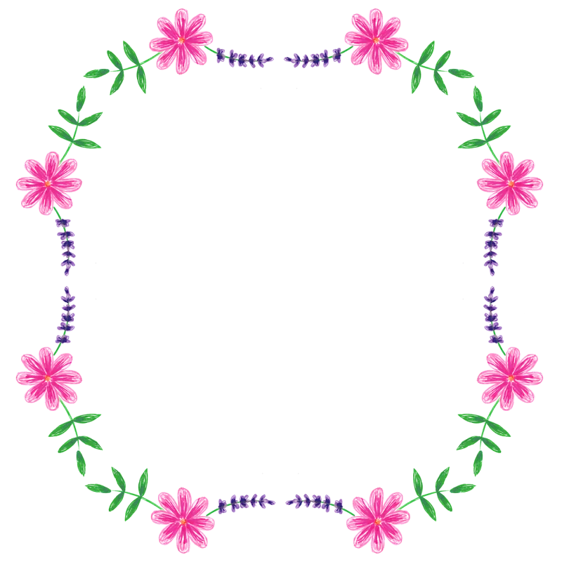 Floral wreath Floral frame Copy space Stickdatei – Weihnachten