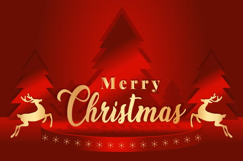 Merry Christmas Holiday Stickdatei – Weihnachten