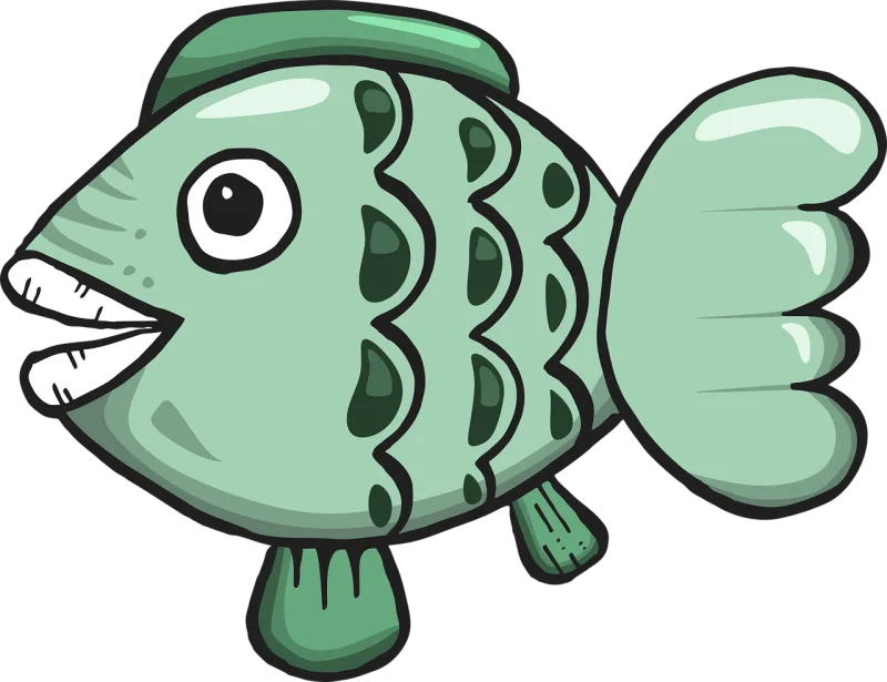 Fish Animal Drawing Stickdatei – Tiere