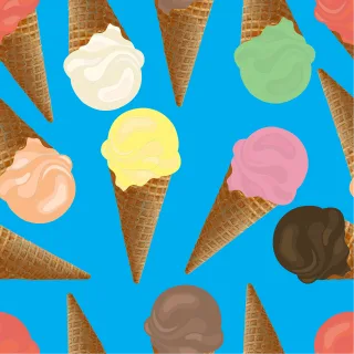 Ice cream pattern Ice cream background Seamless Stickdatei