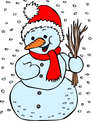 Snowman Snow Christmas Stickdatei