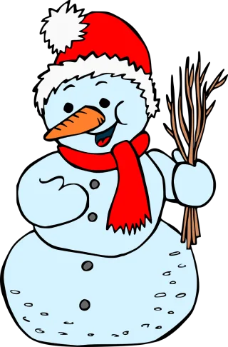 Snowman Snow Christmas Stickdatei