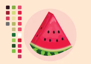 Fruit Watermelon Animation Stickdatei
