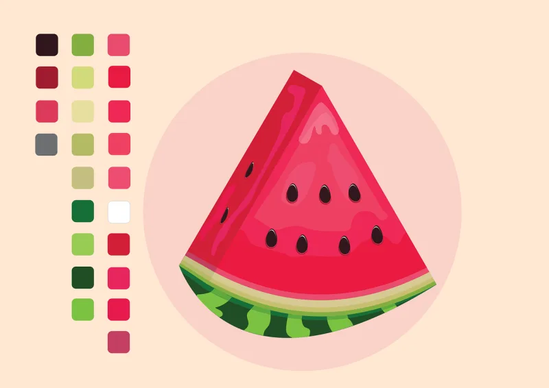 Fruit Watermelon Animation Stickdatei – Essen & Trinken