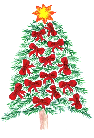 Christmas Nature Christmas tree Stickdatei