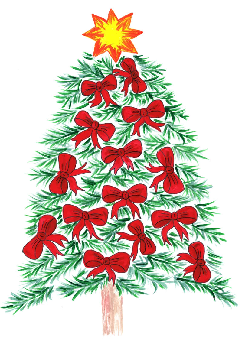 Christmas Nature Christmas tree Stickdatei – Natur