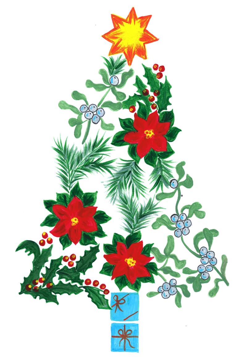 Christmas tree Nature Tree Stickdatei – Natur