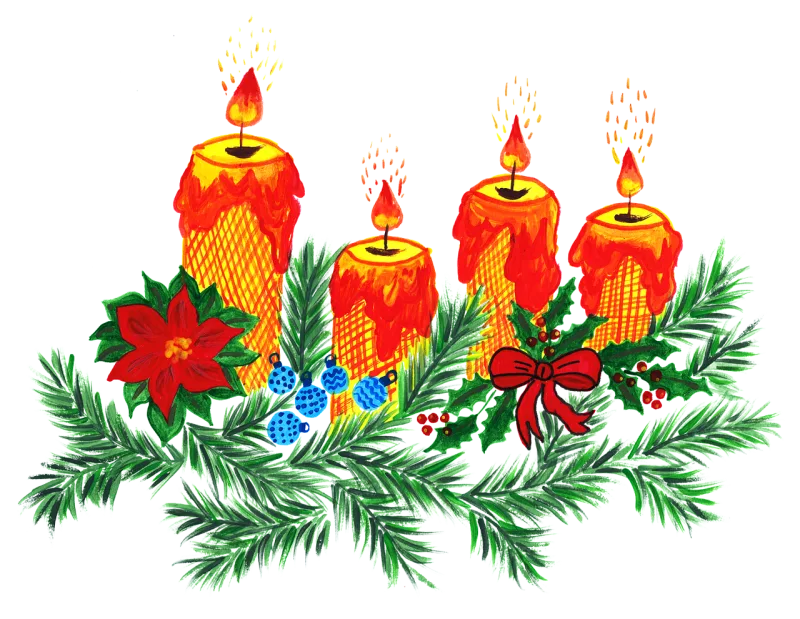 Candles Advent Christmas Stickdatei – Weihnachten