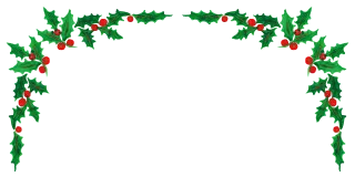 Christmas Holly Decorative Stickdatei