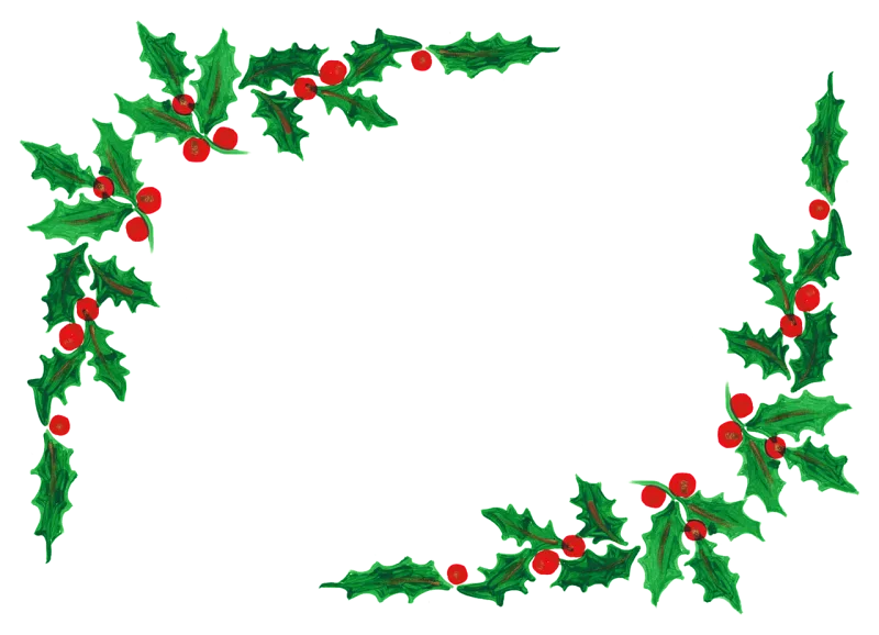 Christmas Holly The edge of the Stickdatei – Weihnachten