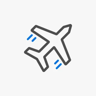 Airplane icon Plane icon Travel icon Stickdatei