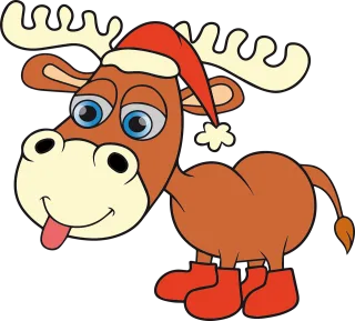 Deer Christmas Pictures Stickdatei