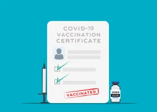 Covid19 Vaccination Certificate Stickdatei