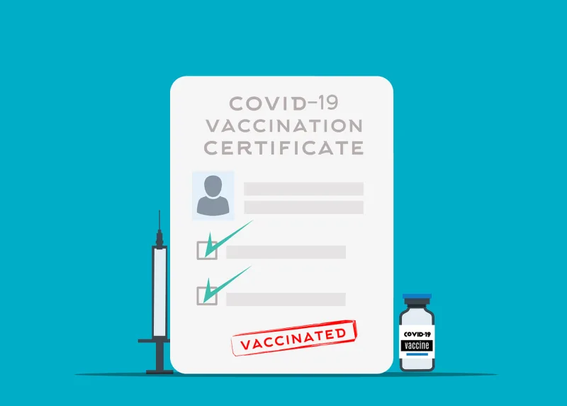 Covid19 Vaccination Certificate Stickdatei – Fahrzeuge
