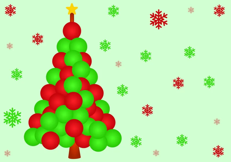 Christmas tree Spheres Stars Stickdatei – Weihnachten