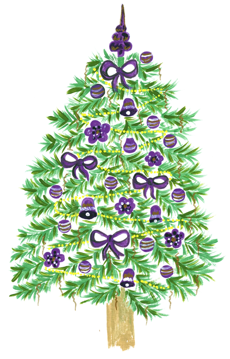 Christmas Christmas tree Watercolor painting Stickdatei – Weihnachten