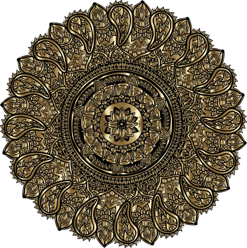 Mandala Floral Geometric Stickdatei – Blumen