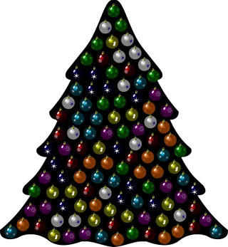 Christmas tree Christmas Baubles Stickdatei