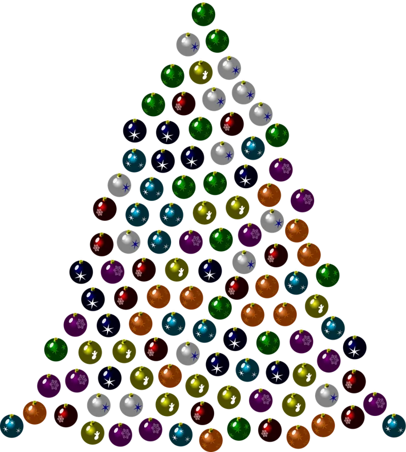 Christmas tree Christmas Baubles Stickdatei – Weihnachten