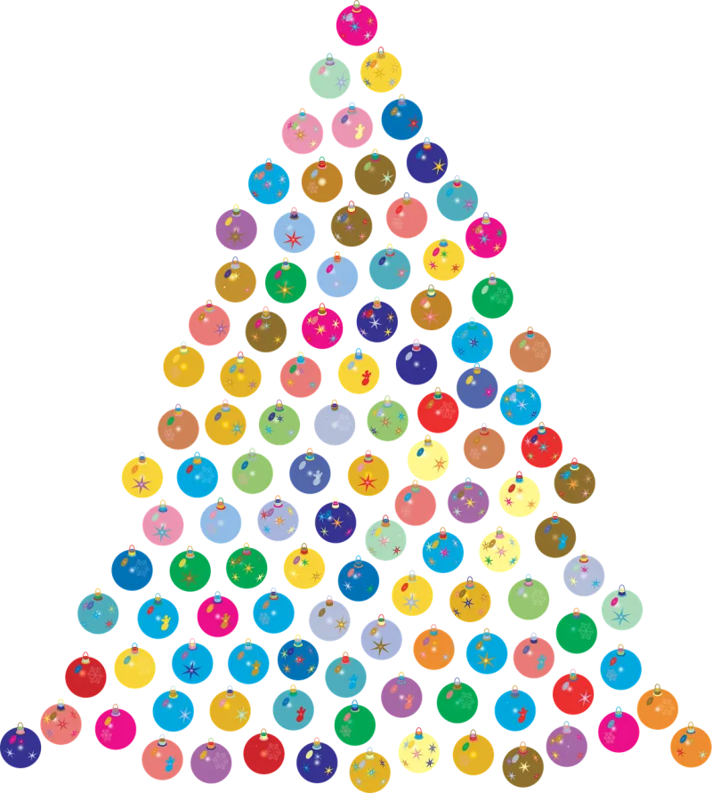 Christmas tree Christmas Baubles Stickdatei – Weihnachten