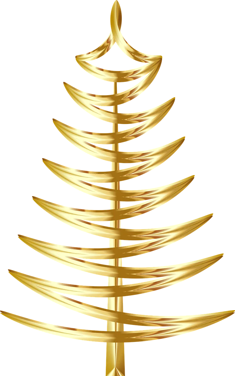 Christmas tree Christmas Gold Stickdatei – Weihnachten
