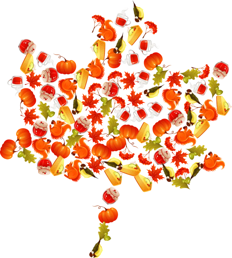 Maple leaf Autumn Fall Stickdatei – Natur