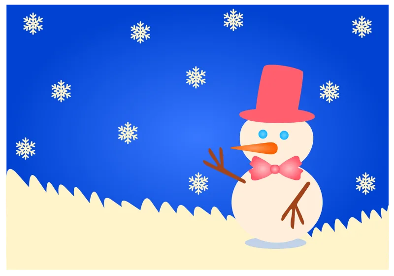 Snowman Winter Christmas Stickdatei – Weihnachten