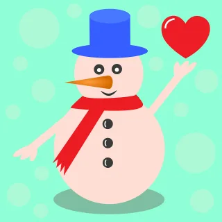 Snowman Christmas Season Stickdatei