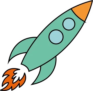 Rocket Cosmos Drawing Stickdatei