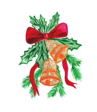 Bell Holly Bow Stickdatei – Weihnachten