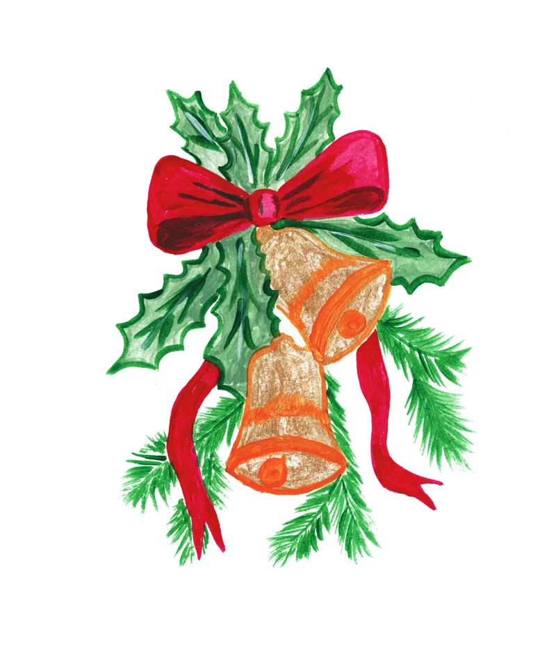 Bell Holly Bow Stickdatei – Weihnachten