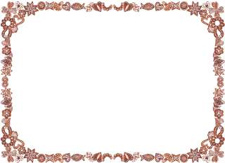 Gingerbread Christmas Frame Stickdatei