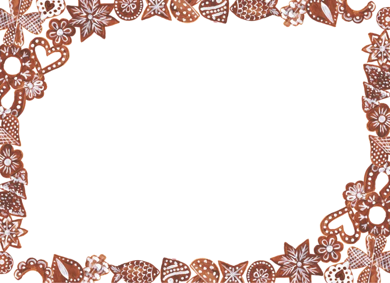 Frame Christmas Gingerbread Stickdatei – Weihnachten