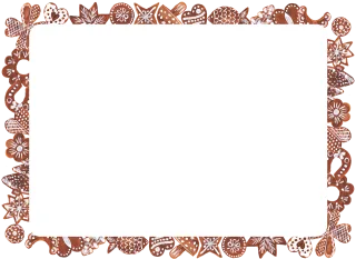 Gingerbread Christmas Beautiful wallpaper Stickdatei
