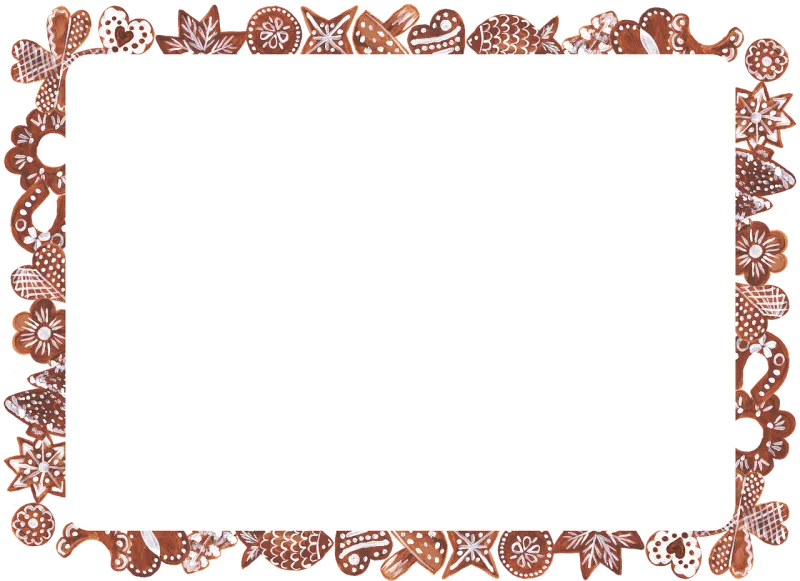 Gingerbread Christmas Beautiful wallpaper Stickdatei – Weihnachten
