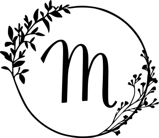 Letter M Monogram Stickdatei