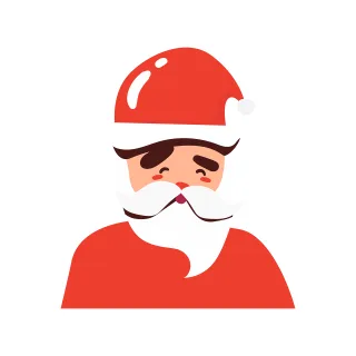 Santa Christmas Snow Stickdatei