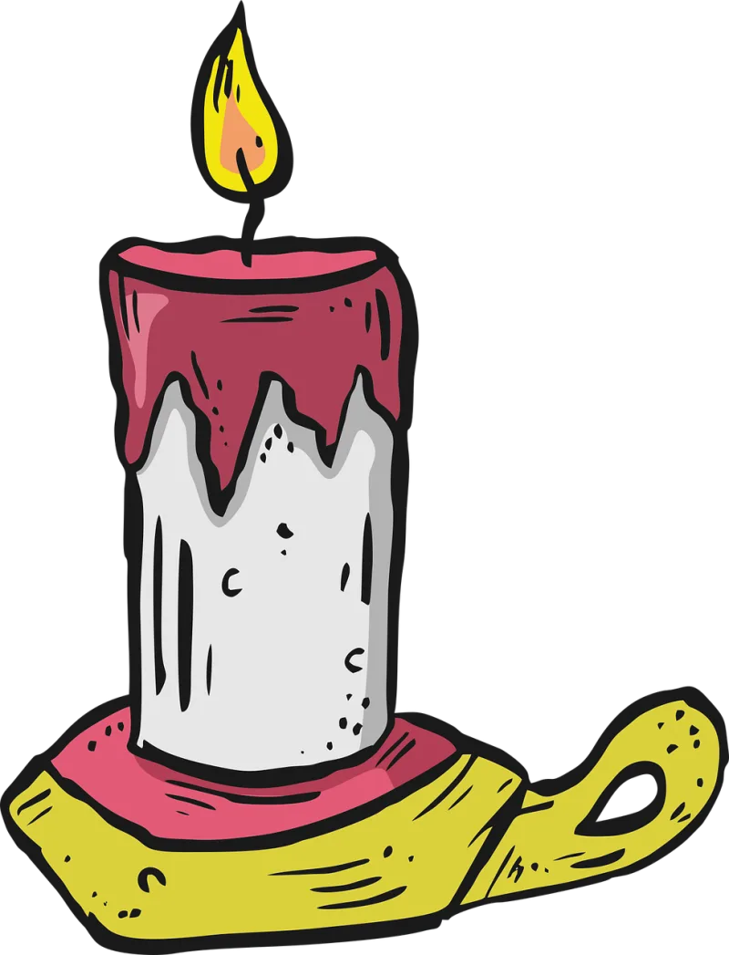 Candle Flame Decoration Stickdatei – Weihnachten