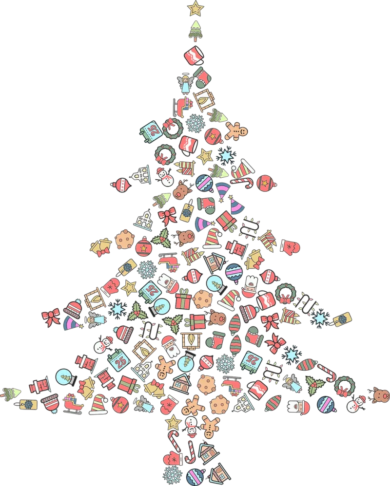 Christmas tree Christmas Holidays Stickdatei – Natur