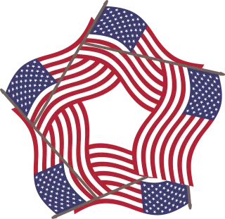 American flag Star Flag Stickdatei