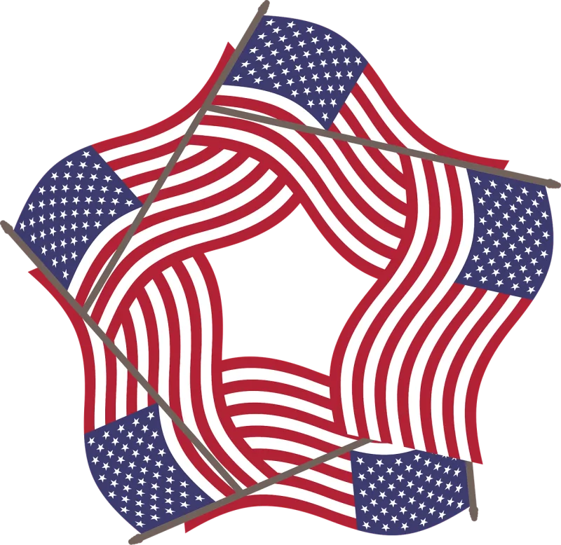 American flag Star Flag Stickdatei – Weihnachten