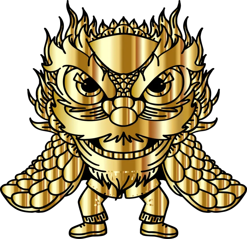 Lion Chinese new year Nature Stickdatei – Tiere