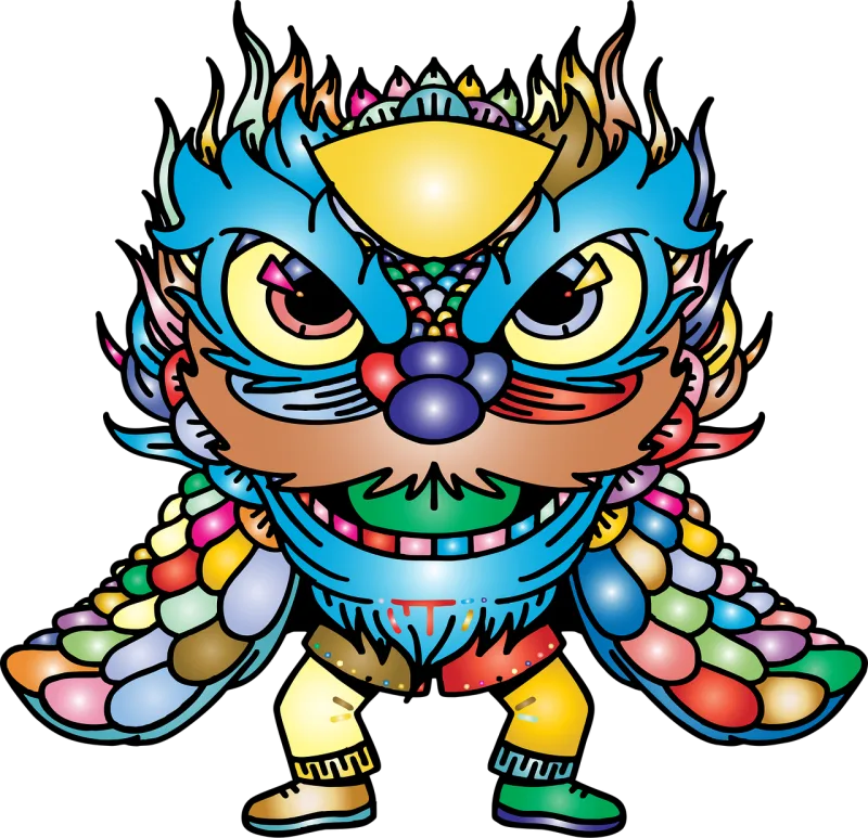 Lion Chinese Chinese new year Stickdatei – Tiere