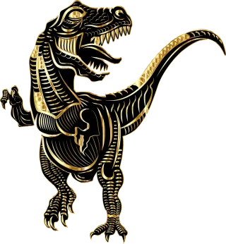 Tyrannosaurus rex Dinosaur Nature Stickdatei