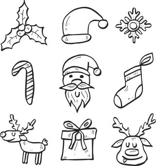 Christmas Holiday Gift Stickdatei